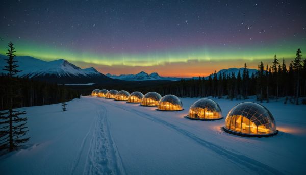 Nuits en igloo de verre et paysages nordiques grandioses