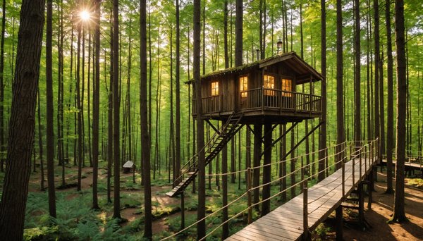 Des expériences inoubliables de camping dans les arbres en France