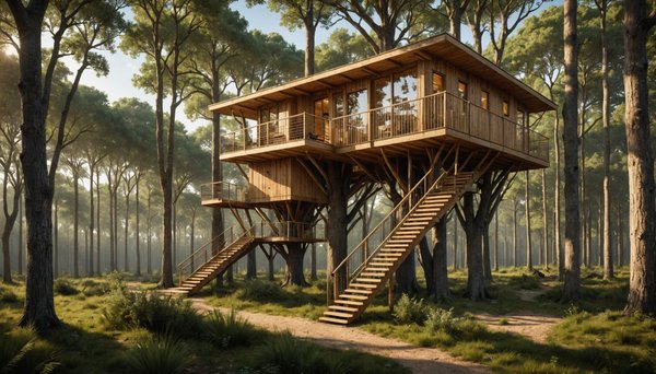Comment les cabanes dans les arbres en Gironde sont aménagées pour être le plus écologique possible ?