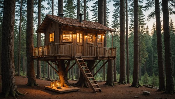Vivez l'aventure : Dormir dans une cabane perchée dans les arbres en Isère